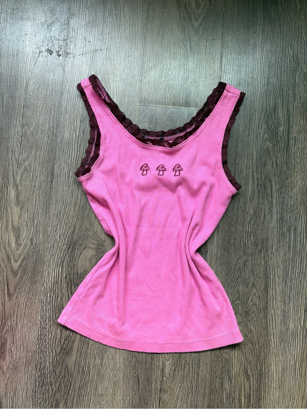 Pink Mushroom Graphic Cami Top | Fairycore
